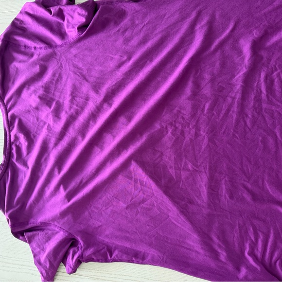 Athletic Works Purple V-Neck Short Sleeve Active Tee - Picture 3 of 3